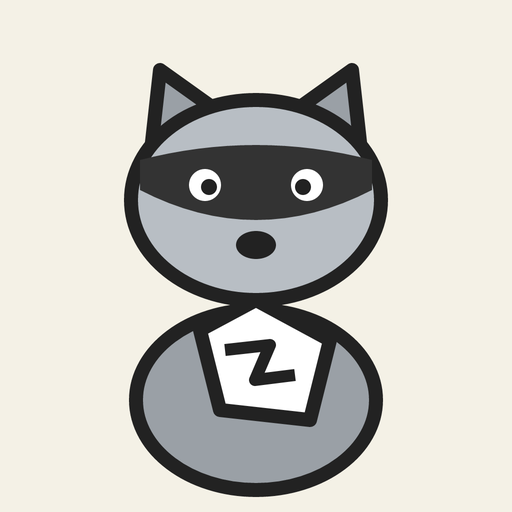 Unfinished Draft Raccoon logo